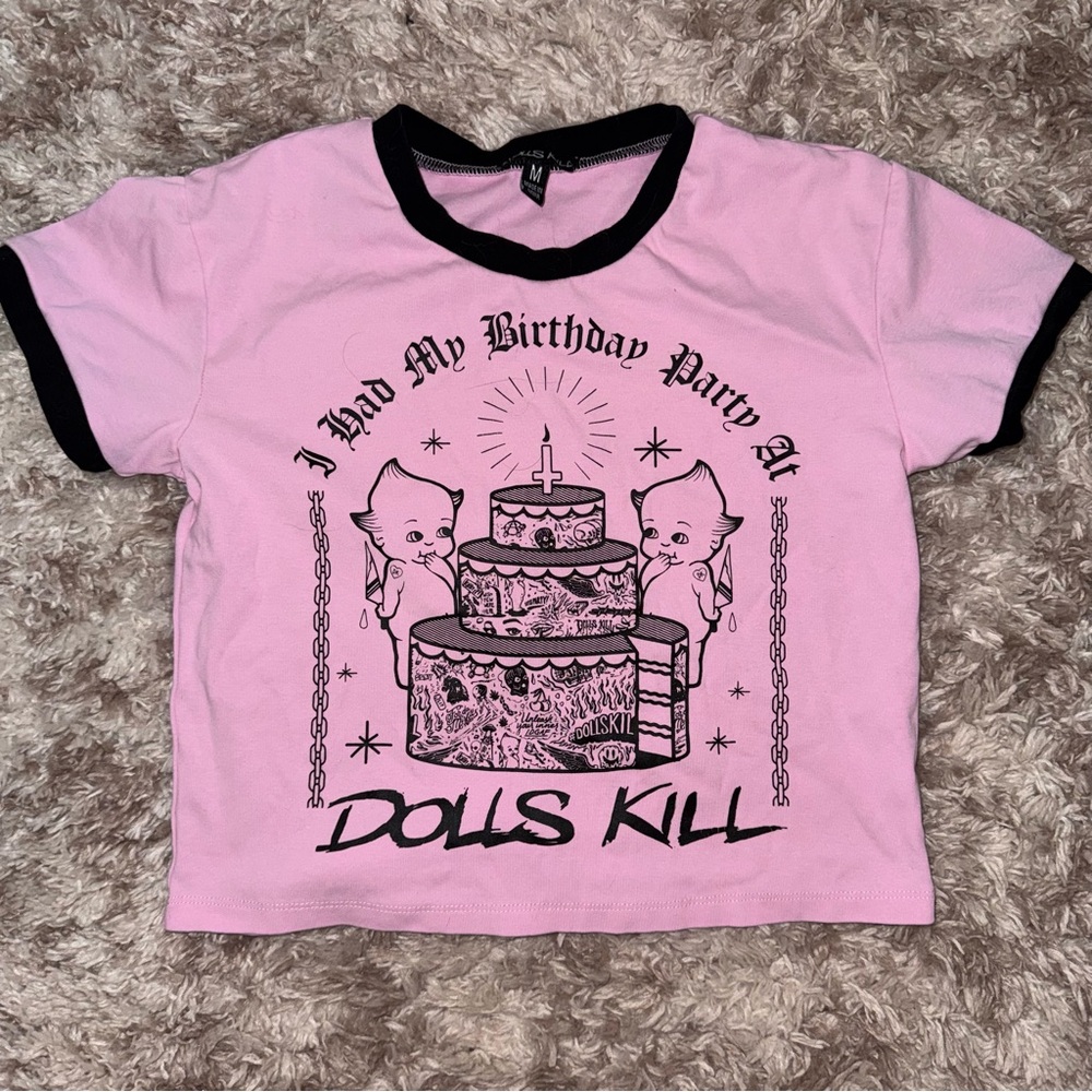 Dolls Kill Super Rare HTF Baby Tee Kewpie
